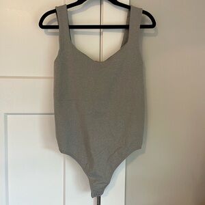 Gray Free People Bodysuit